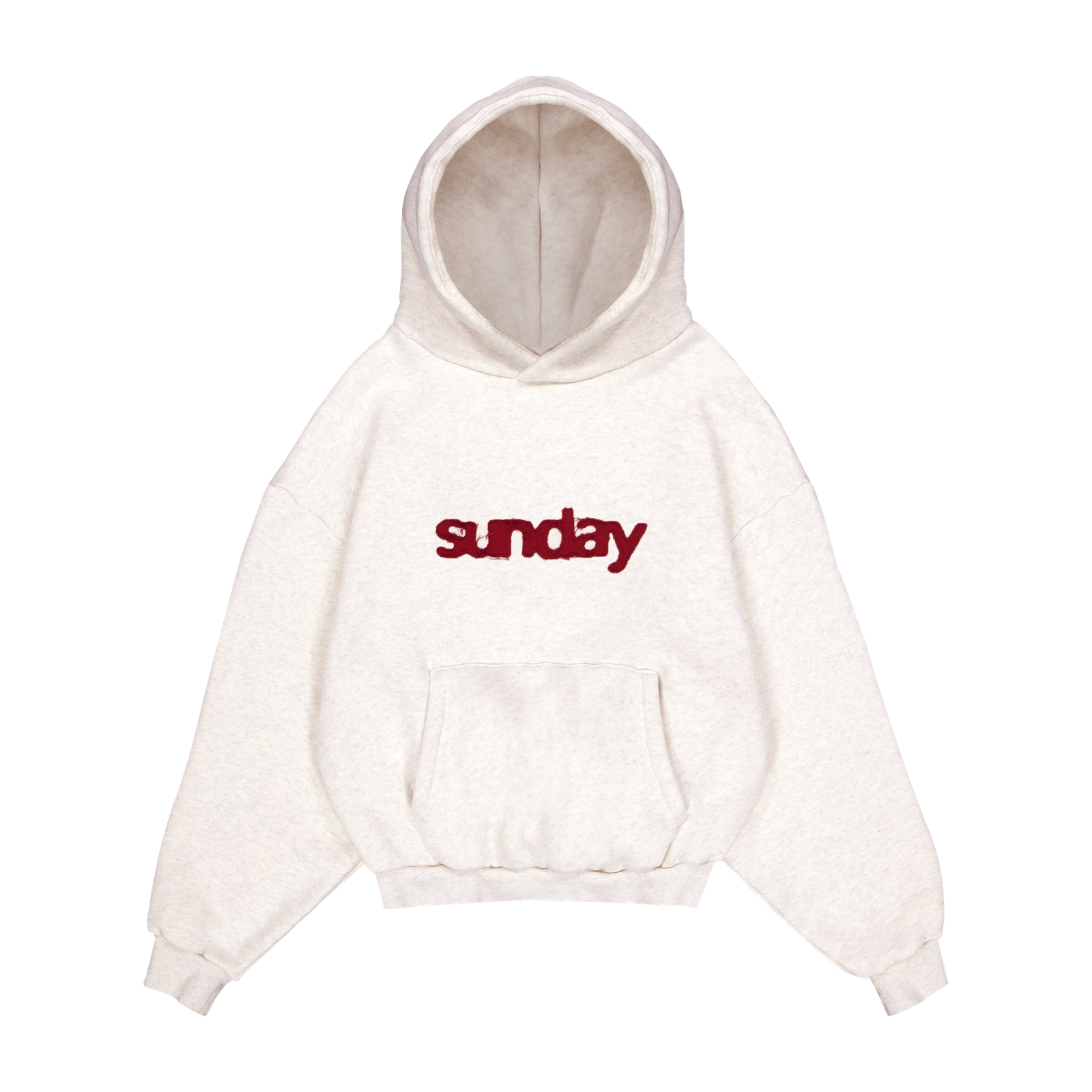 heavyweight-applique-sunday-hoodie-outmail heavyweight appliqué hoodie - oatmeal