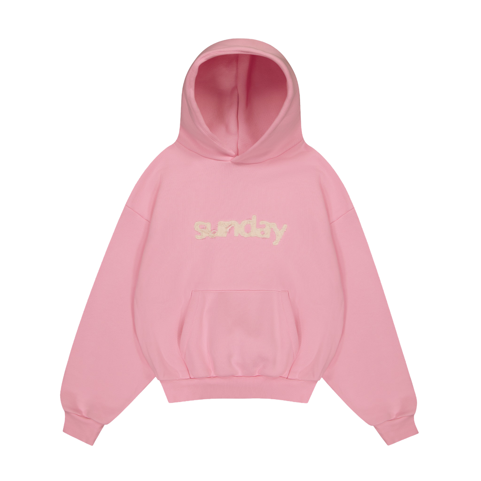 heavyweight-applique-sunday-hoodie-powder-pink sunday hoodie pink
