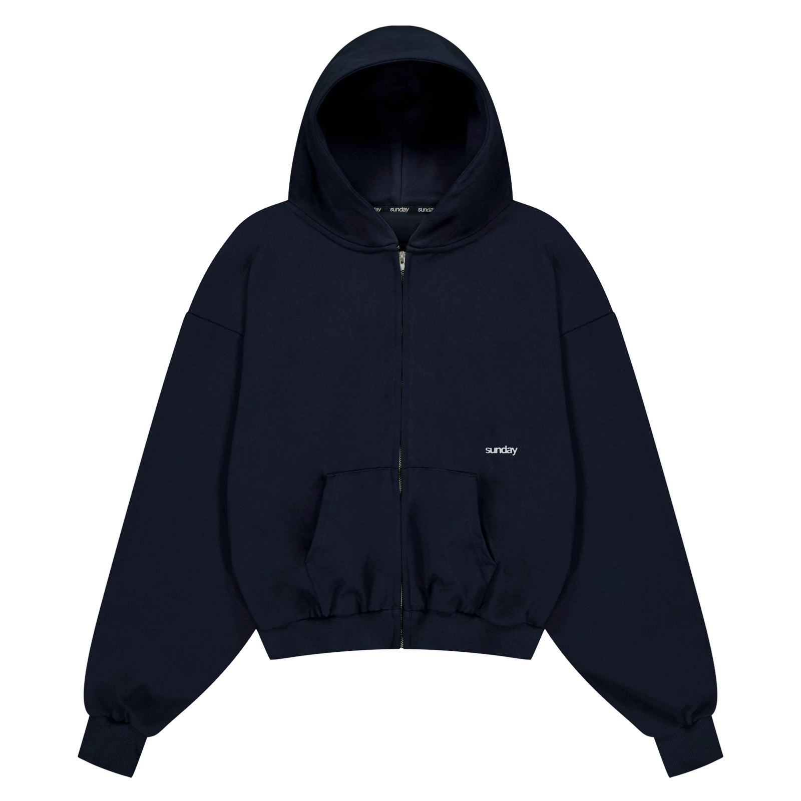 heavyweight-script-sunday-zip-up-hoodie-midnight sunday zip up hoodie