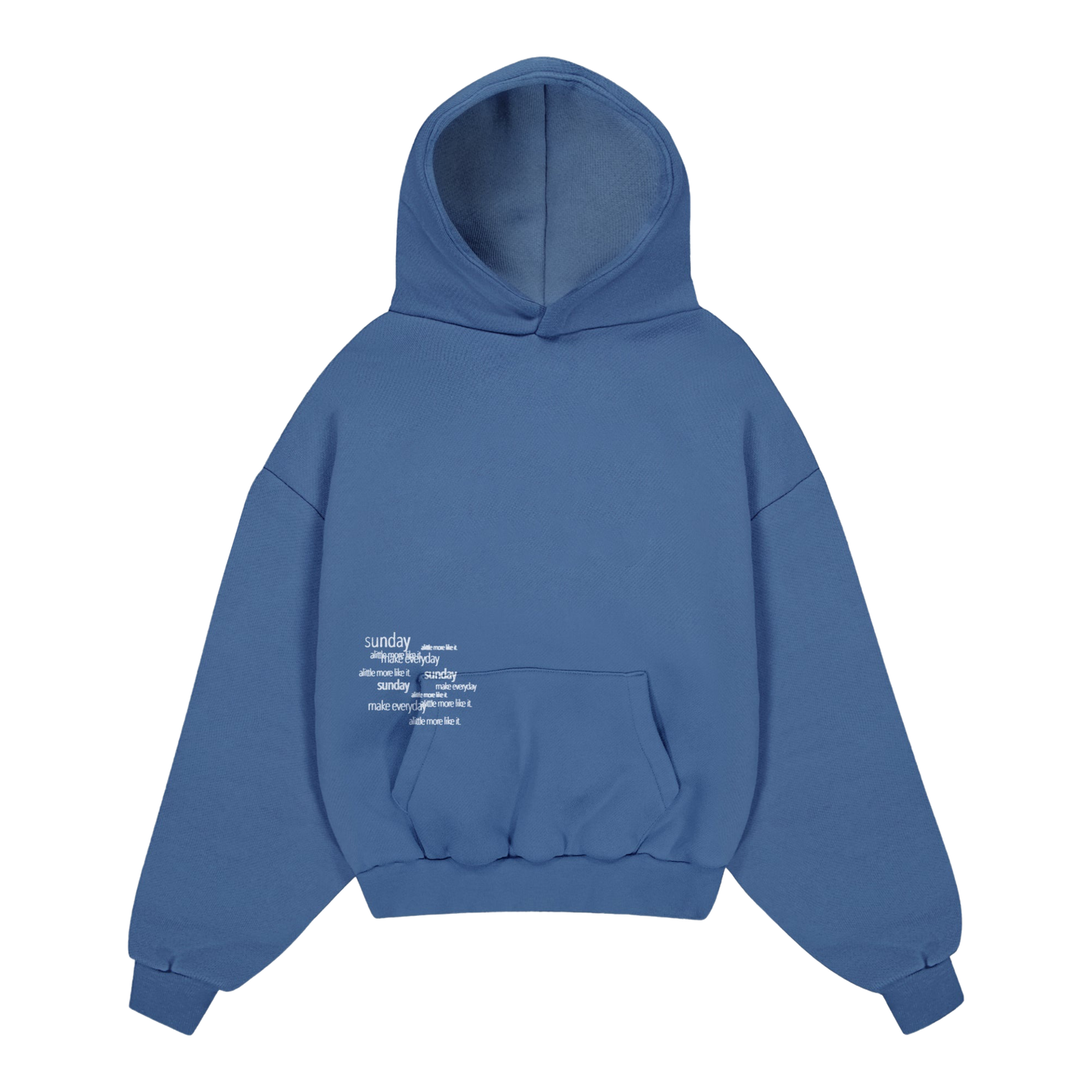 heavyweight-typewriter-sunday-hoodie-blue sunday heavyweught hoodie